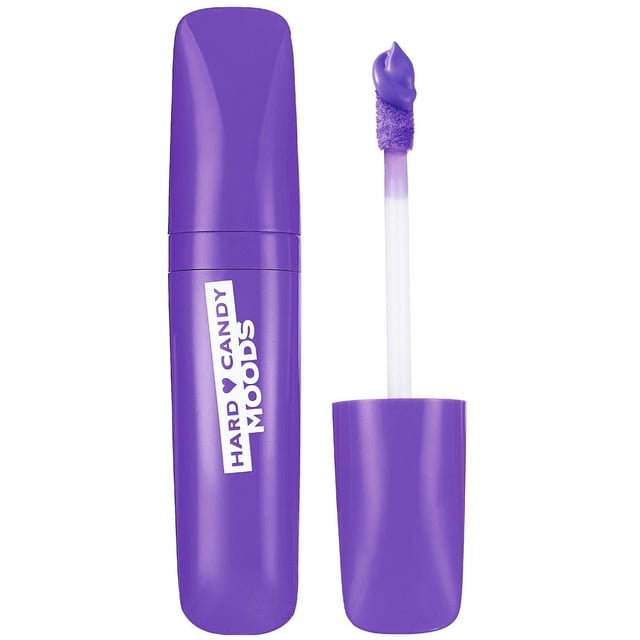 Hard Candy Moods Shadow Paint, Cream Eye Shadow & Shadow Primer, Matte Finish front-facing tube with built-in wand applicator; matte liquid cream labeled Hard Candy, waterproof, super-pigmented, blendable and vegan cruelty-free. Swipe on and tap out for long-wear matte color—use as an allover wash, precise liner, lid primer or as a base for glitter accents.