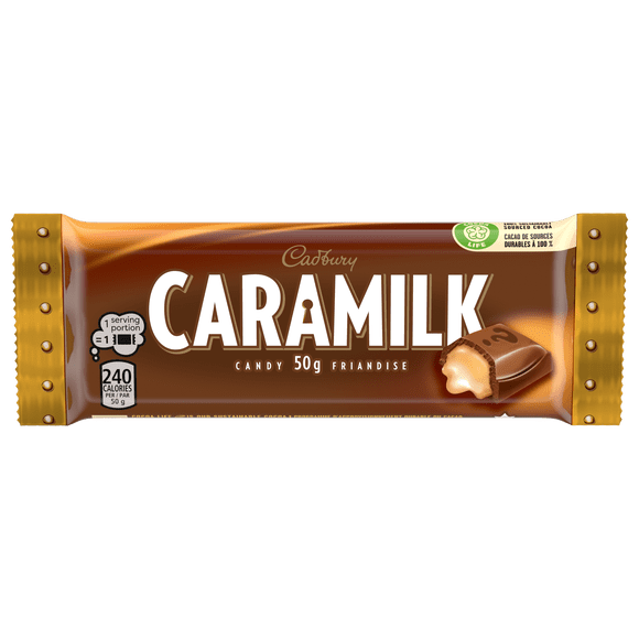 Cadbury Caramilk Chocolatey Candy Bars, Caramel