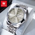 thumbnail image 1 of OLEVS Men's 2024 New Fashion Elegant Analog Quartz Watch Gray Dial, Male Adult Watch, Gifts For Men, 1 of 18