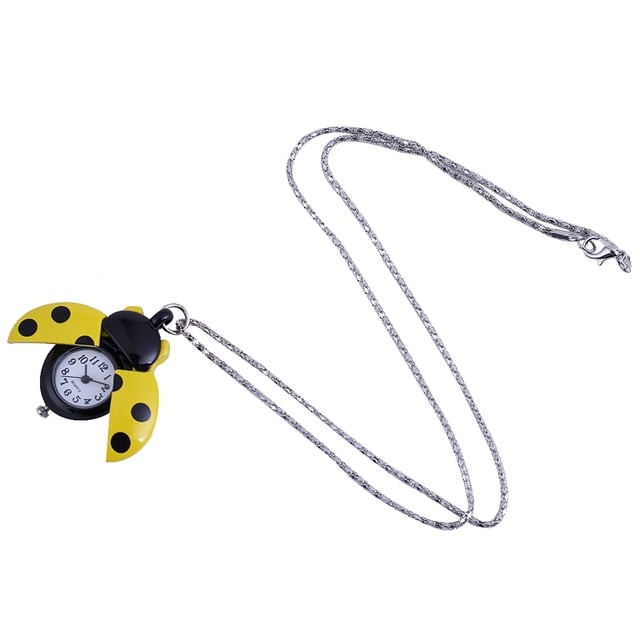 Jusqu'à 65 % de Rabais SMihono Colliers pour Femmes Montre de Poche Rétro Collier Multicolore à Pois en Forme d'Insecte Montre de Poche