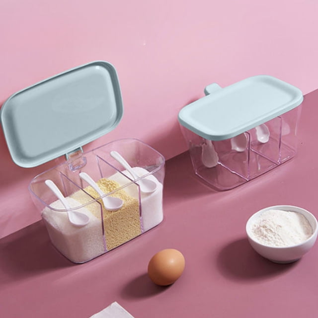 Meitianfacai Winter Savings Clearance Deals Multi Compartment Seasoning Box Spoon Home Set Kitchen Spice Seasoning Box