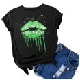 thumbnail image 3 of Birdeem Womens Fashion Printed Round Neck Short Sleeve T-Shirt Blouse Loose Tops, 3 of 12