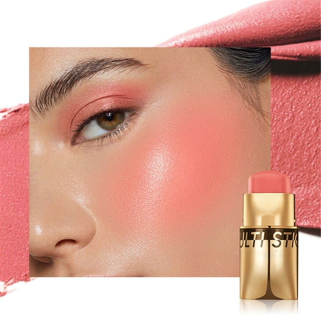 Beauty Blush Stick Pearlescent Eyeshadow Stick Rouge Lip And Cheek Lipstick, Blush for Women