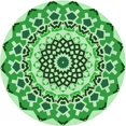 thumbnail image 1 of Ahgly Tapis Rond Lavable en Machine Intérieur Transitionnel Vert Clair, 4 Pieds Rond, 1 of 7