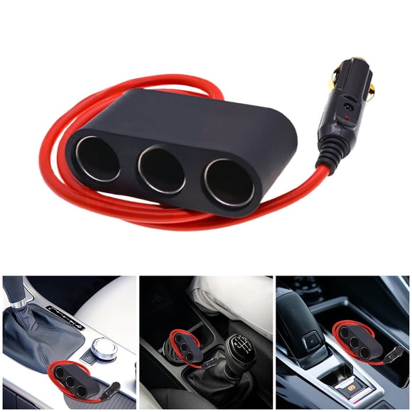 Car Splitter Heavy Duty Metal Socket Adapter for /Heating Pads/Devices 12V/24V Vehicle Power Expander