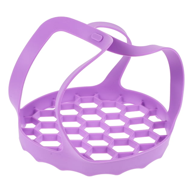 MasteelfCA 1Pc Multifunctional Handheld Steamer Silicone Vegetable Basket Drain Basket