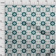 thumbnail image 2 of oneOone Viscose Jersey Dark Teal Blue Fabric Geometric Block Sewing Craft Projects Fabric Prints By Yard 60 Inch Wide, 2 of 5