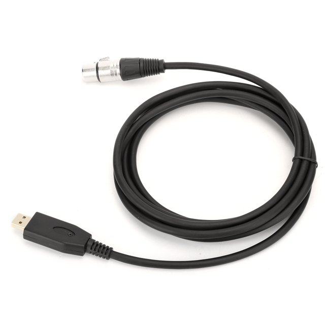 Usb To Xlr Female Mic Cable, 200cm Firm And Strong Audio Cable, For Record Digital Music Transmit Sound 200cm