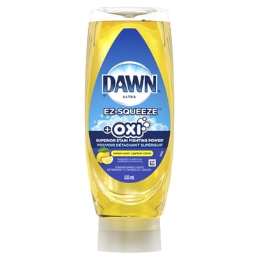 Dawn Ultra + Oxi EZ-Squeeze Savon à Vaisselle, Liquide à Vaisselle, Citron 535ML