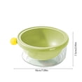 thumbnail image 3 of Small Plastic Dish Drainer Basket, 7x6x3in Reusable BPA-Free Organizer for Veggies Utensils, Space Saving Kitchen Drying Rack (Green), 3 of 6