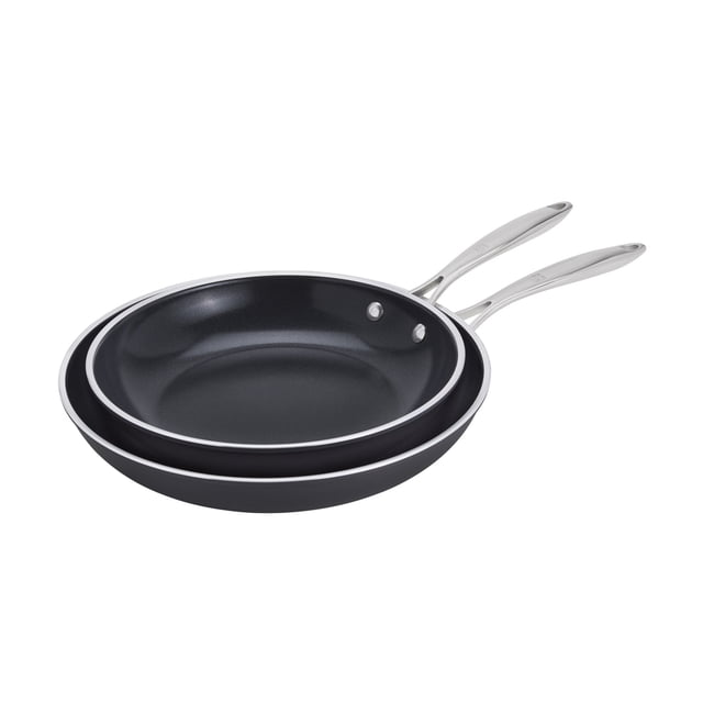 ZWILLING Forte Plus Ensemble de Poêles à Frire, 2 Pcs, Aluminium, Titane Céramique