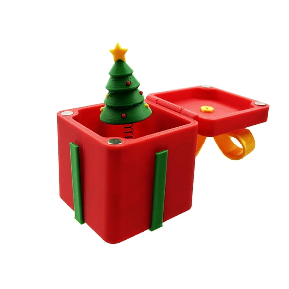 Décor de Salon Boîte de Rangement Mignonne pour Sapin de Noël Jouet de Farce avec Compartiment Caché Idéal pour la Déco de la Maison et pour Offrir Rangement pour Sapin de Noël