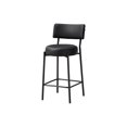 thumbnail image 1 of Monarch Specialties Barstool, Counter Height, Set Of 2, Kitchen, Black Leather Look, Black Metal, Contemporary, Modern, 1 of 3