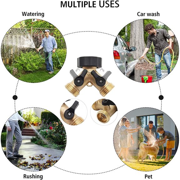 Dvkptbk The Shunt 2 Way Dispenser Water Water Connection Dispenser Faucet Dispenser Y Distributor Inlet Hose Dispenser Water Connection Adapter Garden Tools on Clearance