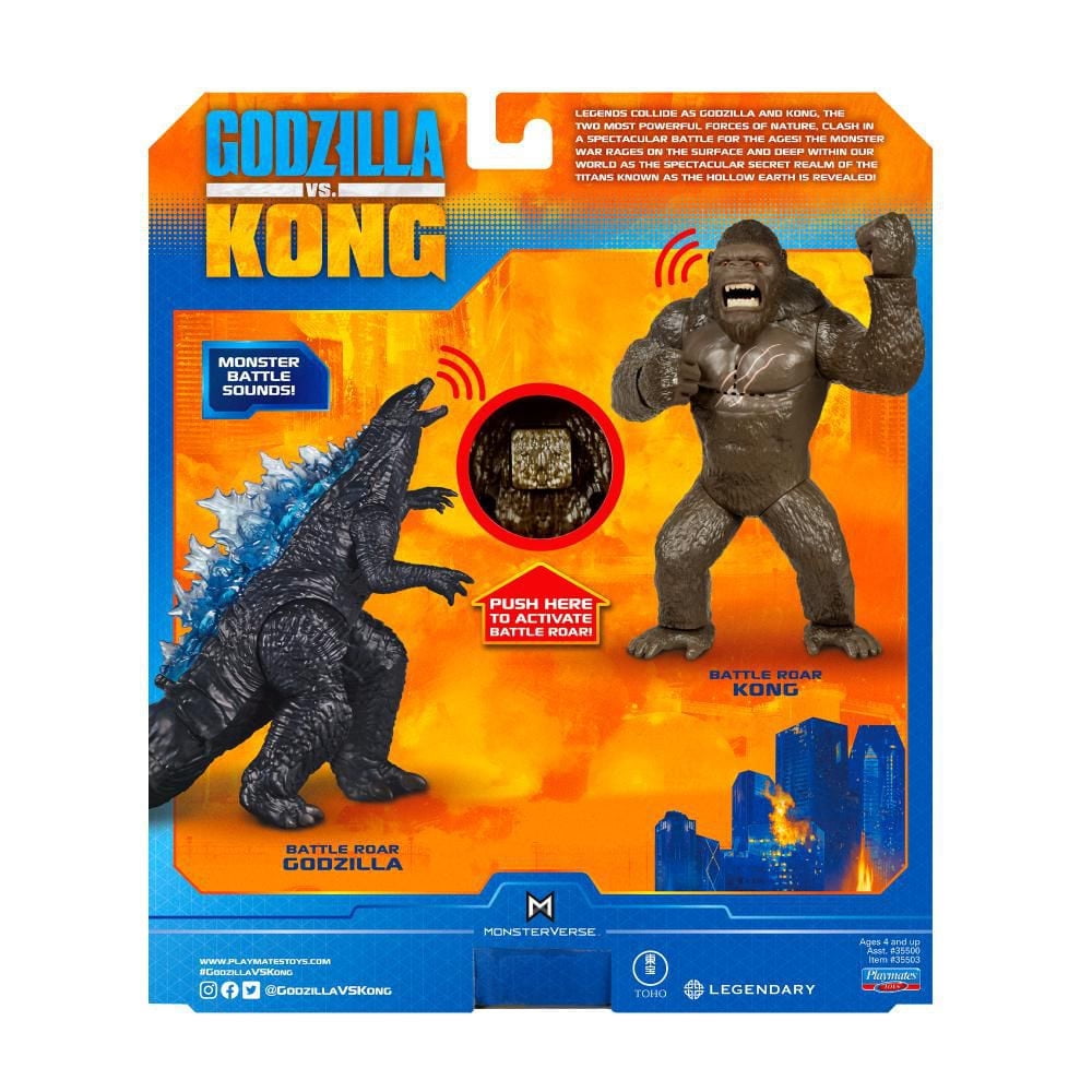 Godzilla vs Kong Monsterverse Battle Roar Sounds - Godzilla 7 inches