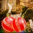 thumbnail image 1 of 60cm Inflatable Christmas Ball with Light Glow Giant Atmosphere Ball Home Garden, 1 of 7