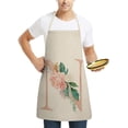 thumbnail image 3 of WIFKLSIIPG English Letter Rose Series Linen Apron for Adults and Children's Kitchen Fouling Apron, 3 of 4