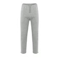 thumbnail image 1 of Men's Rope Loosening Waist Plush House Solid Color Pocket Trousers Sprinkle Workout Pants Loose Sports Trousers, 1 of 5