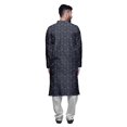 thumbnail image 3 of Atasi Designer Kurta Pajama For Men Printed Straight Kurta Set Summer Clothing, 3 of 5