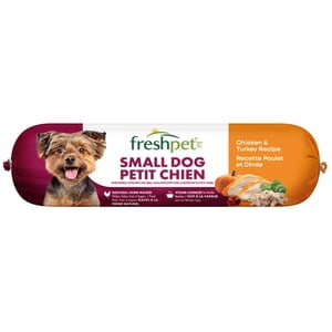 Freshpet Fresh Dog Food,  Small Dog Chicken & Turkey Recipe, Slice & Serve Roll, 454 g