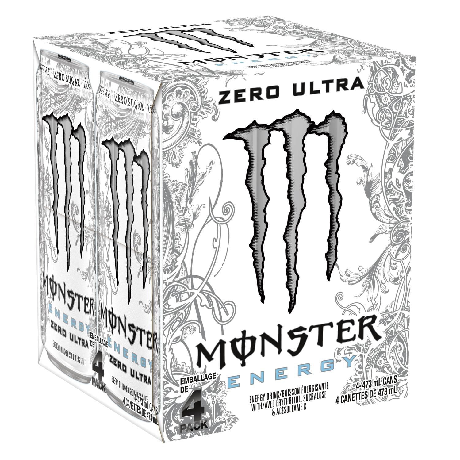 MONSTER ENERGY Zero Ultra, 473mL, 4 Pack - Walmart.ca