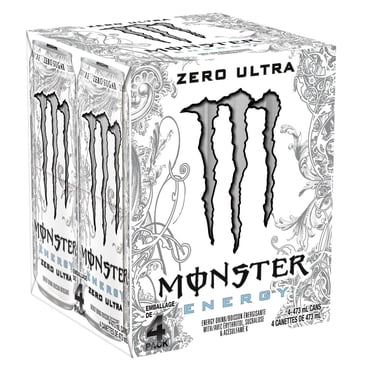 MONSTER ENERGY Zero Ultra, 473mL, 4 Pack
