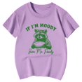 thumbnail image 1 of Vêtements pour Filles Imprimé Filles T-Shirts à Manches Courtes Col Ras du Cou Tenues d'Été pour Tout-Petits pour Filles Tenues pour Filles 6-7 Ans Mode Filles, 1 of 4