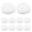 White, variant on 10Pcs White Blending Brushes For Diy Projects And Art Creation