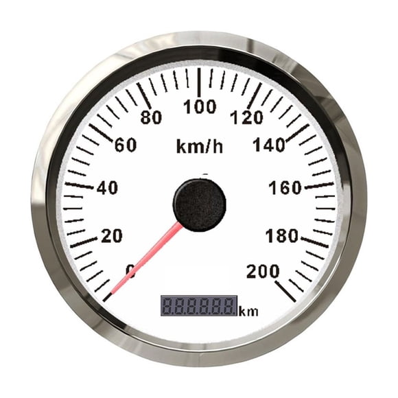 Waterproof 110mm 0-200km/h GPS Speedometer Speed Gauge Total Mileage With Red/Yellow Backlight 12V/24V For Car Boat Truck ,High Precision