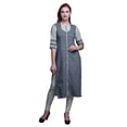 thumbnail image 1 of Bimba Kurti Droite en Rayonne Slub à Manches 3/4 Tunique Imprimée Haut Vêtements d'Été, 1 of 6