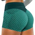 thumbnail image 1 of KIHOUT Women's High Waist Workout Shorts Butt Lifting Tummy Control Ruched Booty Running Yoga Shorts, 1 of 2