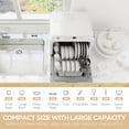thumbnail image 3 of CoSoTower Portable Dishwasher, Counter Dishwasher with 4 Place Settings, 5 Washing Programs, Air-Dry Function, 6L Water Tank, 3 of 7