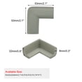 thumbnail image 2 of Unique Bargains 8pcs Desk Table Edge Foam Corner Cushion Guards Soft Bumper Protector with Stick Tape Gray, 2 of 7