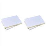 100 Sheets A4 White Self Adhesive Waterproof Sticker Label Matte Paper for Inkjet Printer Copier,100 x sticker paper,White&Yellow