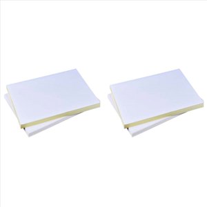 100 Sheets A4 White Self Adhesive Waterproof Sticker Label Matte Paper for Inkjet Printer Copier,100 x sticker paper,White&Yellow