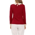 thumbnail image 4 of INSPIRE CHIC Blouse Élégante à Col pour Femme à Manches Longues pour le Travail au Bureau, 4 of 6