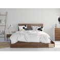 thumbnail image 1 of Nexera Foliage 3 Piece Bedroom Set, Walnut and White, 1 of 4