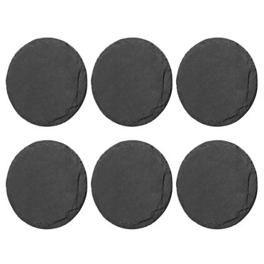 6pcs Slate Stone Coasters Drink Coaster Handmade Natural Coaster Home Coaster