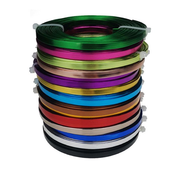 Metal Cord Assorted Colors Thickness Aluminum Wires Fool-style Operation Handy to Install DIY Rust-proof Resilience for Crafts rose gold