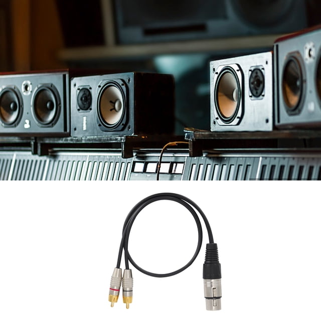 XLR TO Splitter, Wire Splitter Professional Equipment 1 XLR Female Plug To 2 Male Plugs Cable Splitter For Outdoor For Home