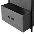 thumbnail image 2 of Mainstays 2 Drawer Fabric Nightstand, Grey, 2 of 7