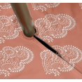 thumbnail image 3 of Vargottam Indoor/OutdoorRoundTablecloth 58 InchTablecloth with Umbrella Hole & Zip- Waterproof TableCloth TableCovers for Backyard Table -Dark Peach, 3 of 7