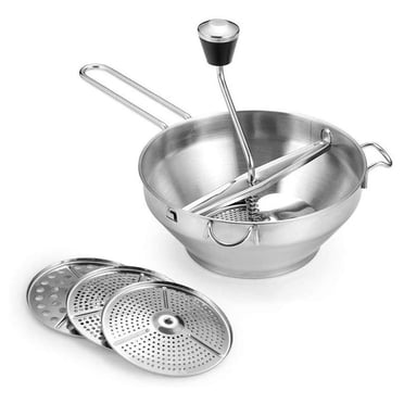 WinWay Hand Powered Stainless Steel Food Mill for Outdoor Activities and Camping
