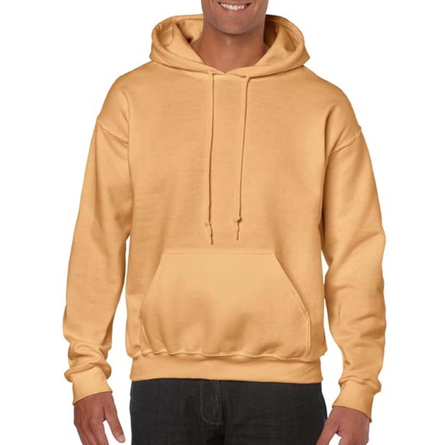 Gildan Mens Heavy Blend Hooded Sweatshirt, XL, Old Gold