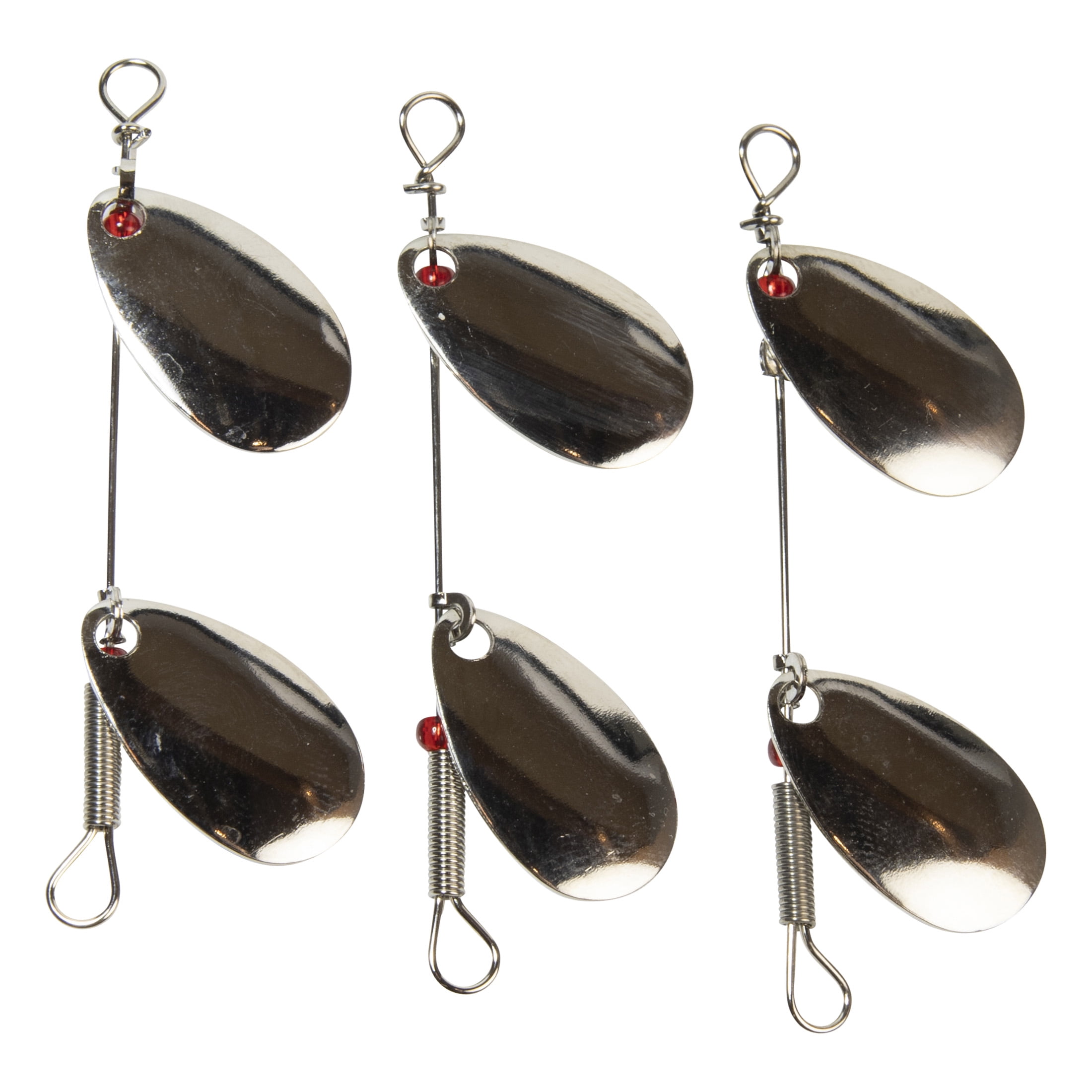 Lucky Strike Baitworks Lame en saule doré Double cuiller tournante + lot de 3 + taille n°1 + Cuiller de pêche
