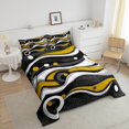 thumbnail image 4 of Erosebridal Abstract Stripes Comforter Sets,Geometric Circle Comforters & Duvets,Breathable Reversible Bedding Comforter Set,Lines Decor,2pcs, 4 of 8
