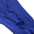 thumbnail image 4 of Girls Toddler Stretchy Flare Pants Elastic Waist Soft Ripped Denim Trousers, 4 of 6