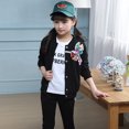 thumbnail image 1 of Kids Clothes Set Woodpecker Printed Long Sleeve Jacket & Pants for Girls, 1 of 6
