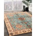 thumbnail image 2 of Ahgly Company Indoor Square Abstract Sage Green Oriental Area Rugs, 5' Square, 2 of 6