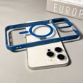 thumbnail image 1 of Magnetic Clear Phone Case, Shockproof Silicone Phone Case (Blue,iPhone 15 Plus), 1 of 10
